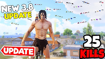*NEW* Attack On Titan 3.8 Update in BGMI • (25 KILLS) • BGMI Gameplay