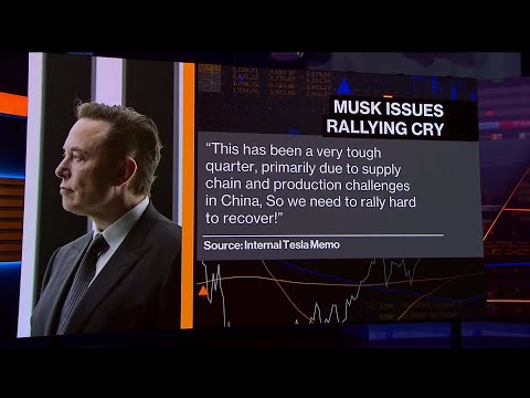 Musk Says Tesla Has Had a 'Tough Quarter'