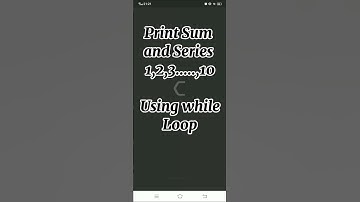 Display Series 1 to 10 and Calculate Sum Using While Loop#CProgramming#WhileLoop#SeriesSum