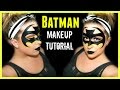 BATMAN MASK MAKEUP TUTORIAL | Batman Halloween Makeup