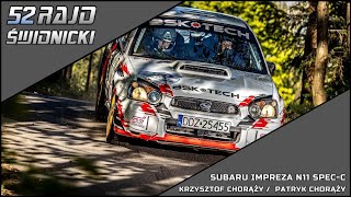 52 Rajd Świdnicki 2024 | Krzysztof Chorąży / Patryk Chorąży | Subaru Impreza N11 Spec C