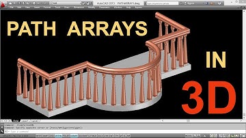 AutoCAD PATH ARRAYS | AUTOCAD ARRAYS