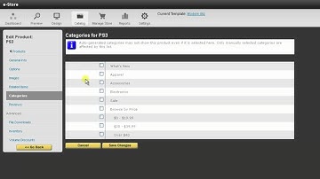 How to assign a product to a category using the online store at iHost.net