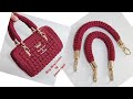 يد شنطه كروشيه crochet handle bag