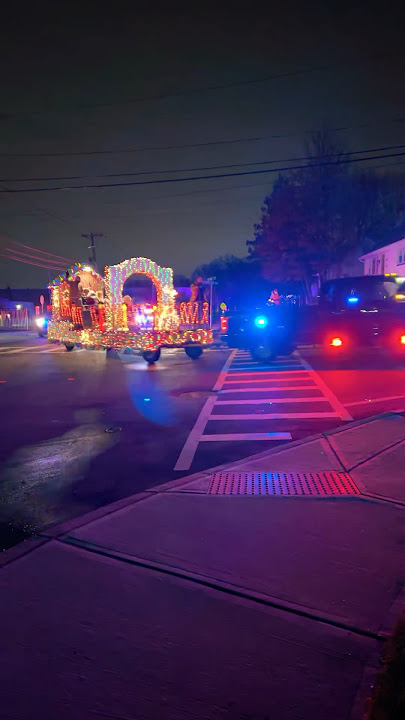 Christmas Truck Parade 2023 - Santa Truck, Merry Christmas & Happy New Year - NJ, USA