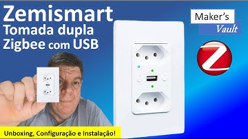 Tomada dupla Zigbee com USB da Zemismart: Unboxing, configuração e instalação – Use com Alexa!