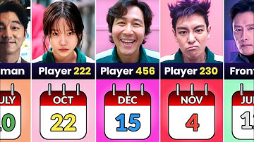 Squid Game Character Birthday