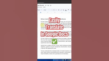 How to Translate in Google Docs in Seconds!