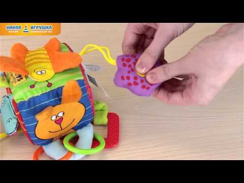 Мягкий развивающий кубик «Дотронься и почувствуй» Taf Toys (Таф Тойс)