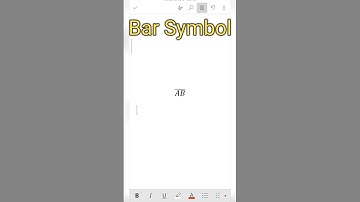 Bar symbol in ms word ☺ #bar #symbols #shorts #ytshorts #viralvideo #msword #msoffice #reels #yt