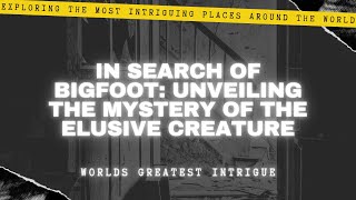 In Search of Bigfoot - Unveiling the Mystery of the Elusive Creature