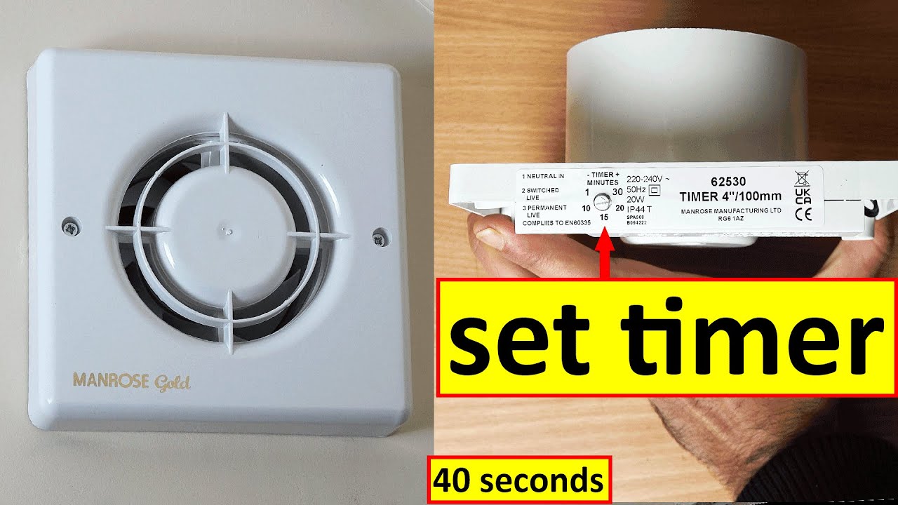 How to change extractor fan timer YouTube