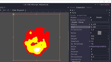 Making 2D fire in Godot base on Bramreth