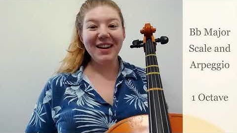 Cello | Bb Major Scale and Arpeggio - 1 Octave