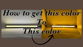 How to change your LED light bar color from a warm white color light to a yellow color light. screenshot 5