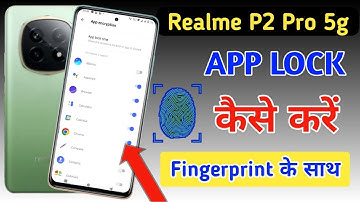 Realme p2 pro me app lock kaise lagaye/Realme p2 pro fingerprint app lock setting/Realme apps lock