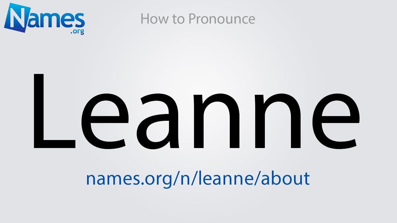 How To Spell Leanne