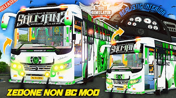 New ZEDONE BUS Mod RELEASED For BUS SIMULATOR INDONESIA ||DOWNLOAD MOD || New Bus Mod | #bussidmod