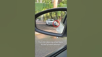 Learn to side park in 10 seconds🚗#driving #car #tips #skills