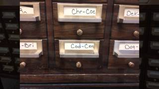 'OLD SCHOOL' Library Card Catalog