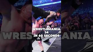 Wrestlemania 34 In 60 Seconds