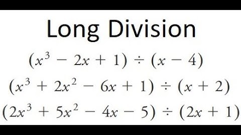 Grade 12 Advanced Functions - Long division of polynomial functions (lesson 3.5)