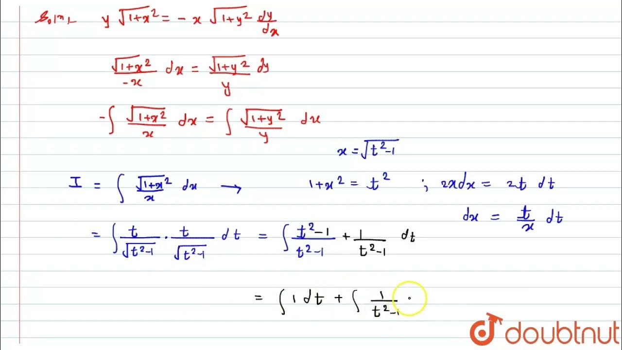 Solve The Following Differential Equation Y Sqrt 1 x 2 x Sqrt solve-the-following-differential-equation-y-sqrt-1-x-2-x-sqrt