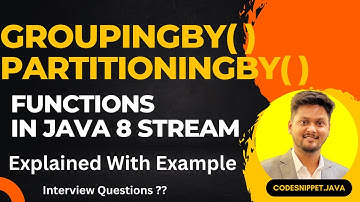 GroupingBy and PartitioningBy | Mastering Java Stream API
