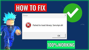 ROBLOX FAILED TO LOAD LIBRARY SENSAPI.DLL ERROR (NEW FIX) | How To Fix Roblox SensApi.dll Error