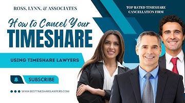 How To Cancel A Timeshare Contract | Using Timeshare Lawyers