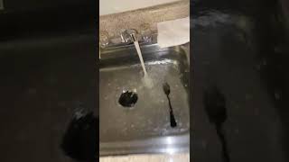 ASMR kitchen sink draining: How should a kitchen sink drain properly