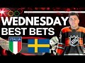 Olympic Hockey Wednesday Bets! | Italy vs Sweden Picks &amp; Predictions | The Pre-Scout 2/6