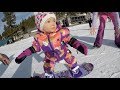 1 year old snowboarding child  cash rowley