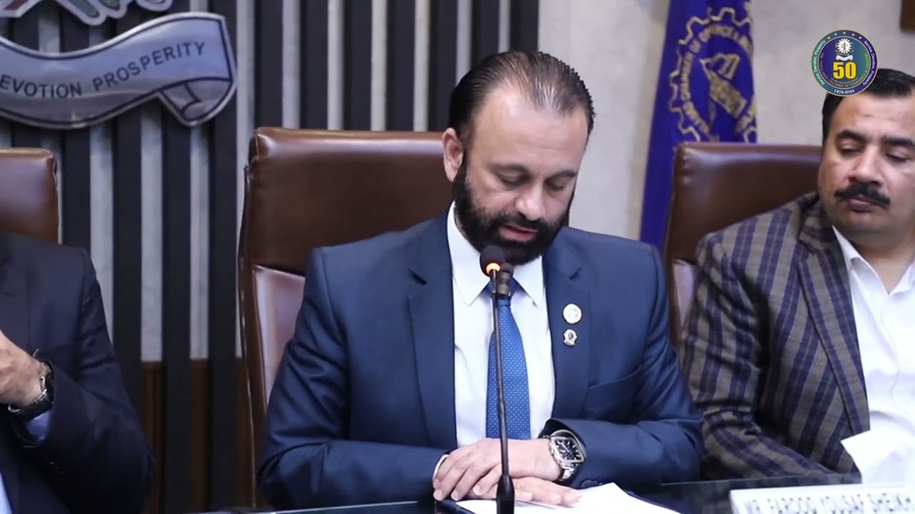 President FCCI Mr. Farooq Yousaf Sheikh meeing with Mr. Imran Safdar Virk, (SNGPL) Faisalabad.