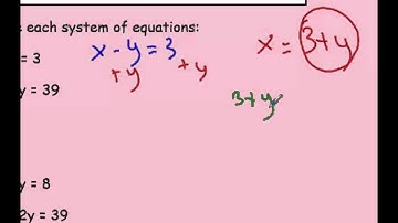 Math 8: 7-4: Systems of Equations