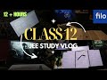 Class 12 JEE 2024 Study Vlog || 12+ hours || day in a life of jee aspirant #studyvlog #jee