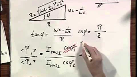 8.02x - Module 10.03 - An RLC Circuit in Series - Power - Resonance