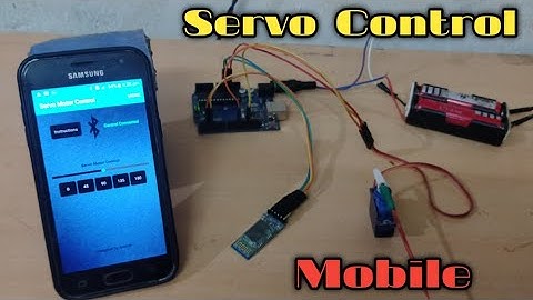 Arduino servo motor control mobile in bluetooth module HC-05|Mr. Adhi Tech...