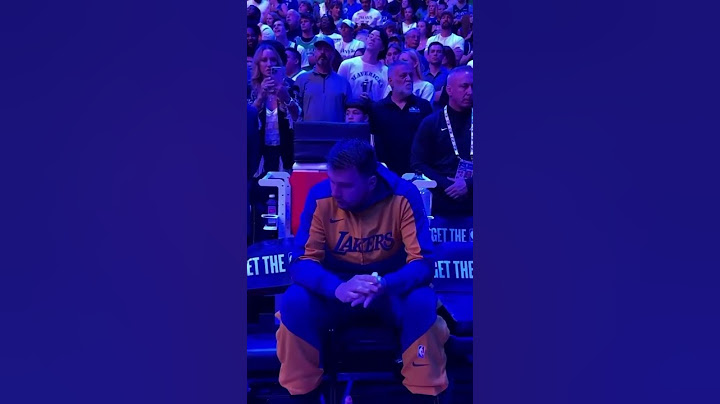 Luka wiping tears after watching Mavs tribute video 🥺 #lukadoncic #luka #lakers #dallas