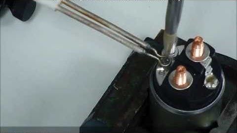 Solenoid induction tin brazing using automatic tin solder dispenser