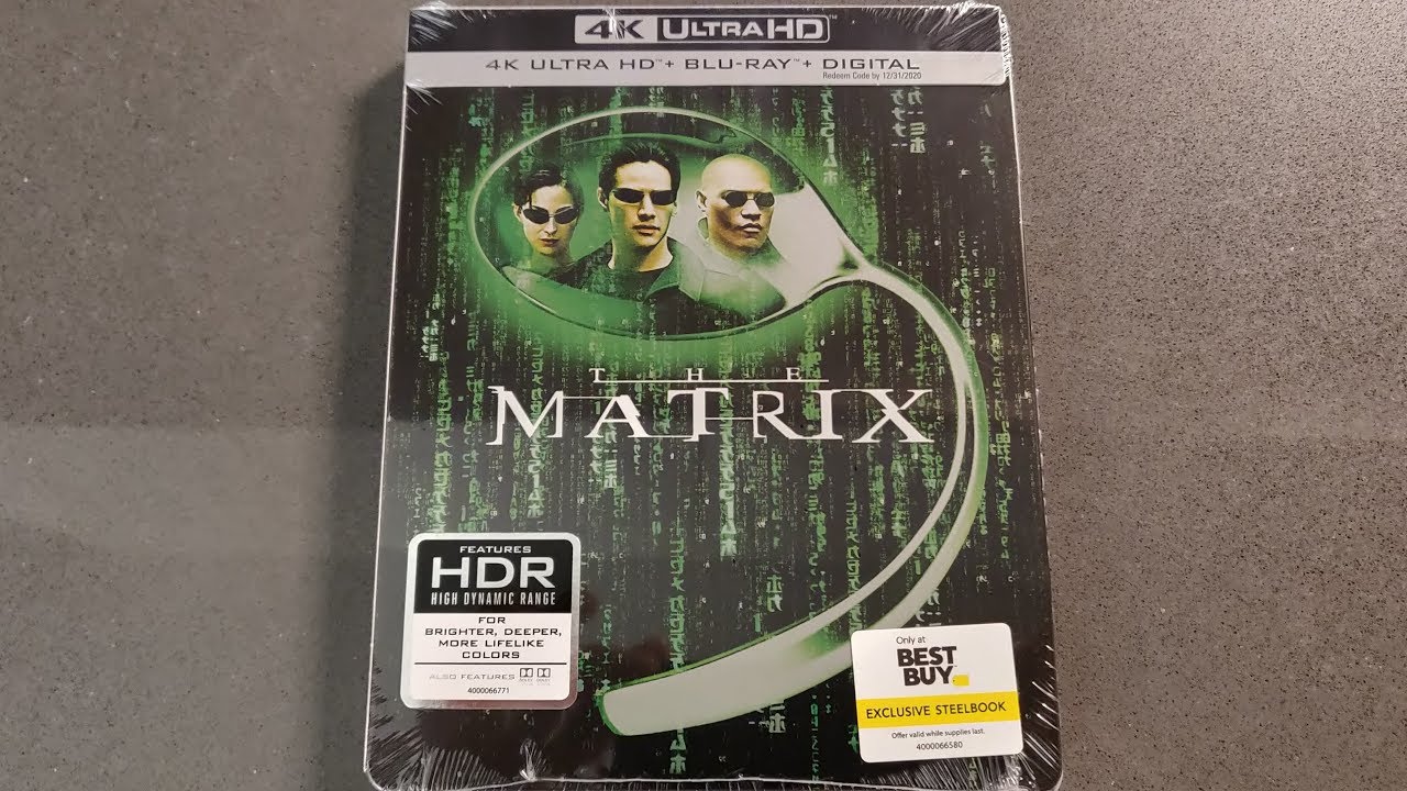 The Matrix 4k Uhd Blu Ray Steelbook Exclusive Bestbuy Unboxing Youtube