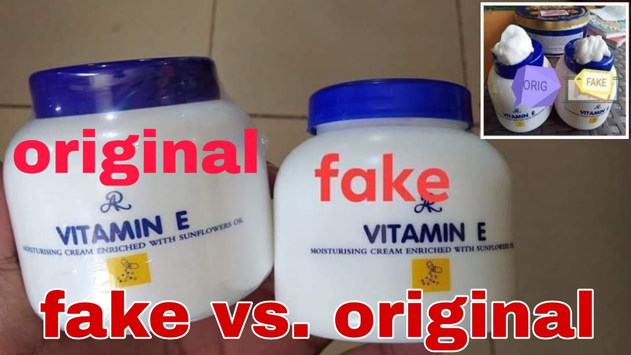 FAKE VS. ORIGINAL VITAMIN E CREAM ALAMIN ANG PINAG KA IBA NG FAKE SA