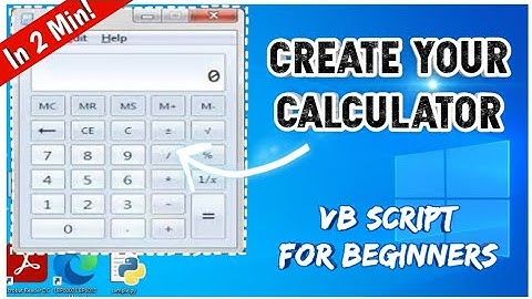 Create Calculator in VB Script with the help simple notepad with in  minutes #vbs #computer #tricks