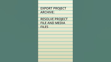 How to Backup a PROJECT in DaVinci Resolve 18