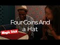 COIN MAGIC // coin magic that teleport into the hat