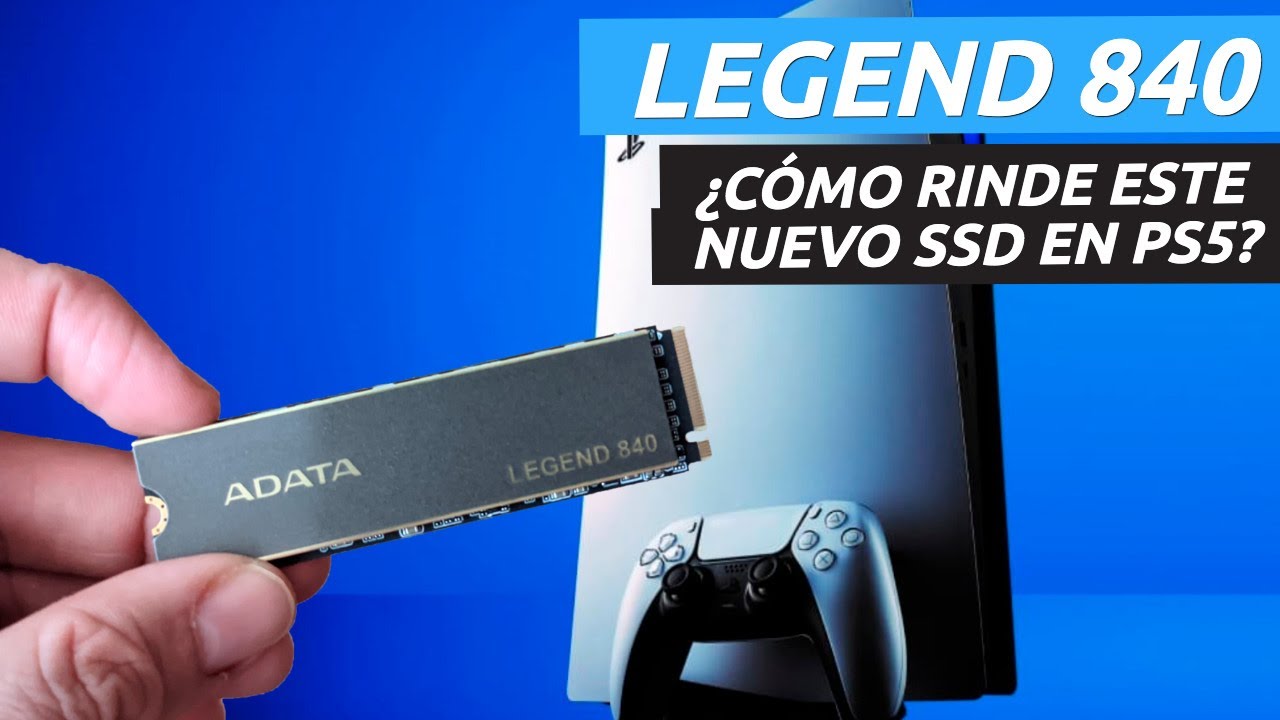 🔧 Probamos el SSD ADATA Legend 840 en PS5. ¿Hay DIFERENCIAS con el disco  interno? 