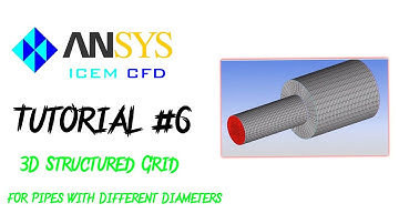 ANSYS ICEM CFD How To Make | Every Monday | 3D Structured Grid for Pipes with Different Diameters