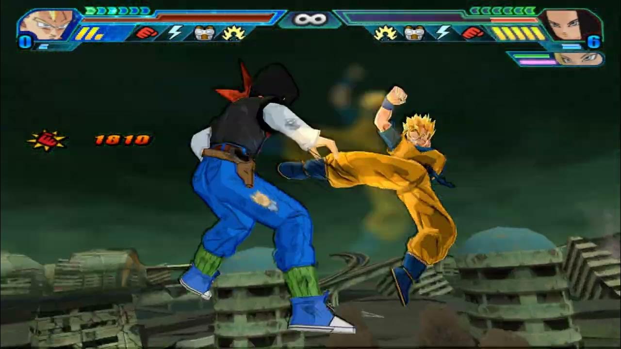 Dragon Ball Legacy of Tenkaichi Future Gohan and Trunks VS Androids