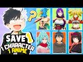 SAVE 1 CHARACTER FROM EACH ANIME ⭐ | anime quiz