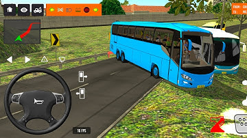2025 new coach bus simulator 💥 || indonesia bus simulator part-52 #bus #game #simulator #comman  
